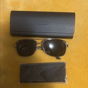 Burberry Black Sunglasses with Leather Case
